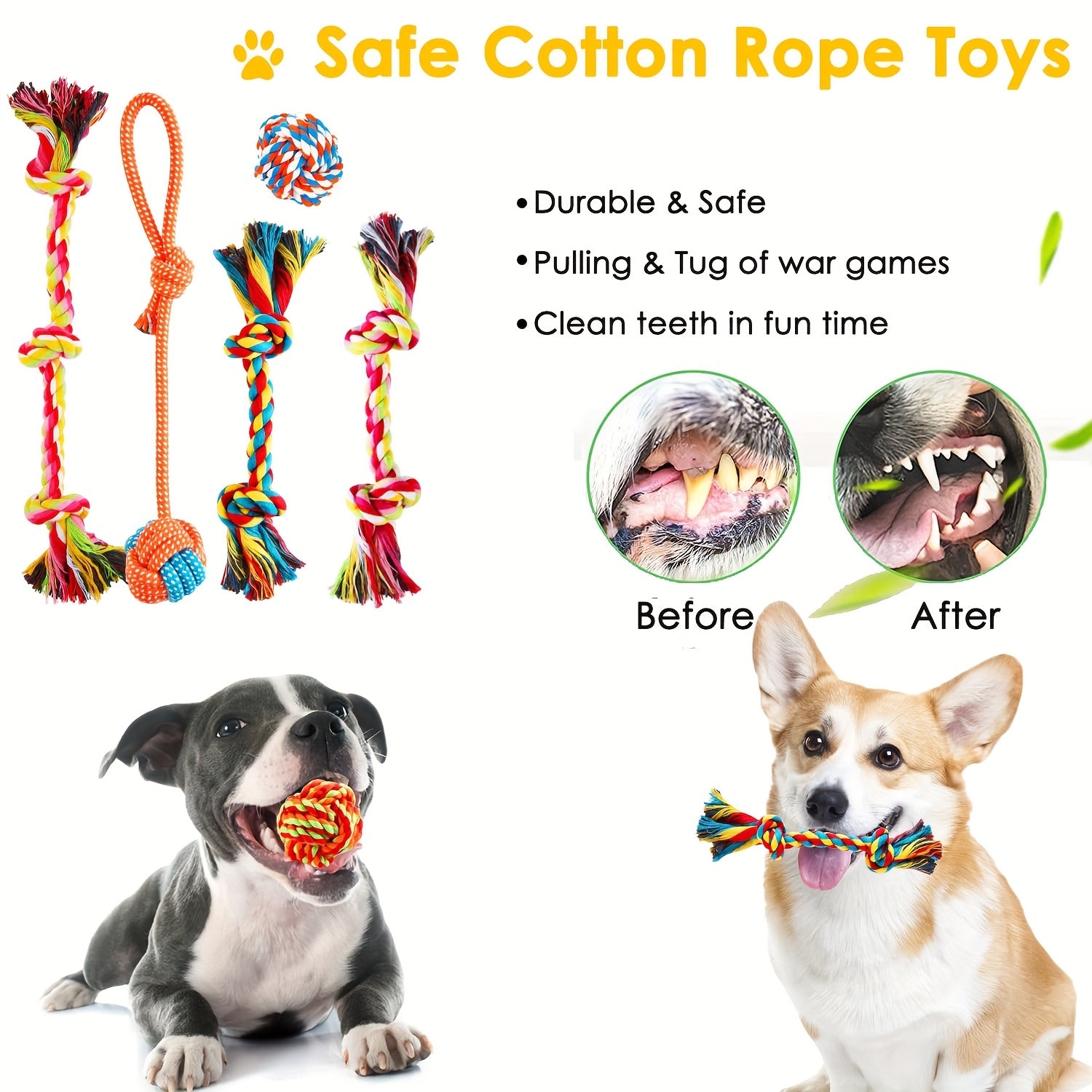 25pcs Set Of Dog Toys | Chew Toys For Dogs - Used For Teeth Cleaning