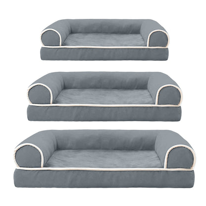 Luxury Dog Bed Sofa - Washable Cover & Egg Crate Memory Foam