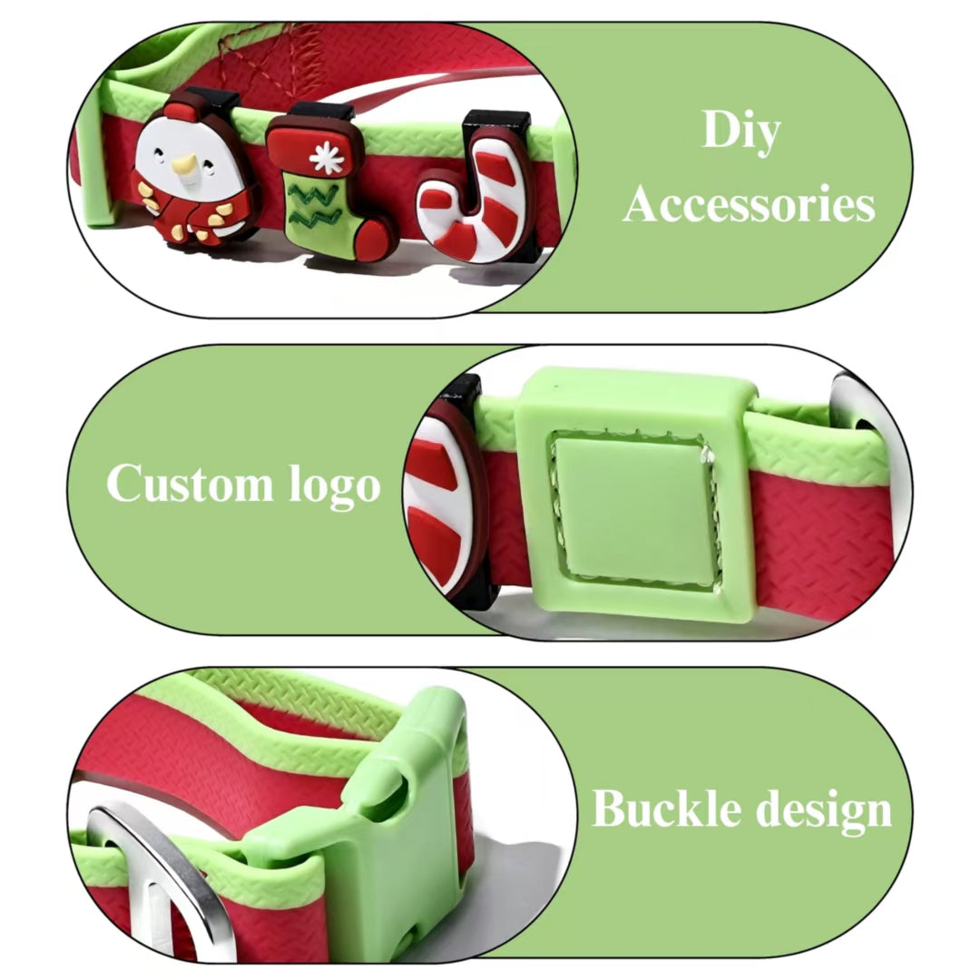 DIY Pet Leash Set - Dual-Color Embossed with 12 Accessories