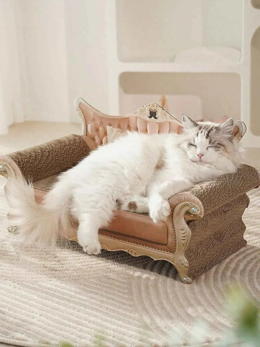 Retro Wear-Resistant Cat Scratcher Lounge
