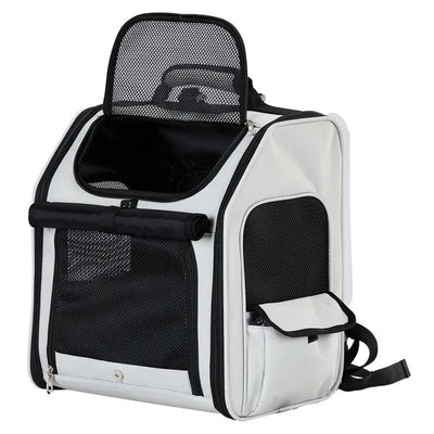 Expandable Pet Carrier Backpack - Breathable Travel for Cats Dogs