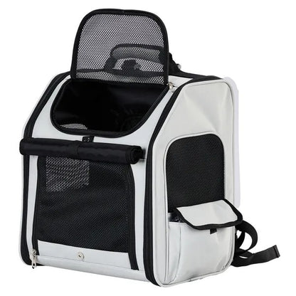 Expandable Pet Carrier Backpack - Breathable Travel for Cats Dogs