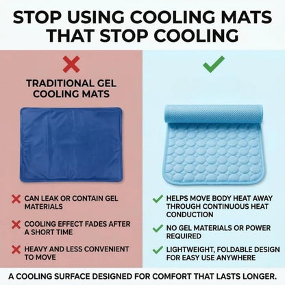 Chill Out: Pet Ice Silk Cooling Pad for Summer Comfort