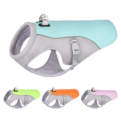 Summer Dog Cooling Vest - Heat Resistant Breathable Pet Clothing