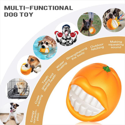 Tough Aggressive Chewers Squeaky Ball for Medium Large Extra Dog Chew Toy