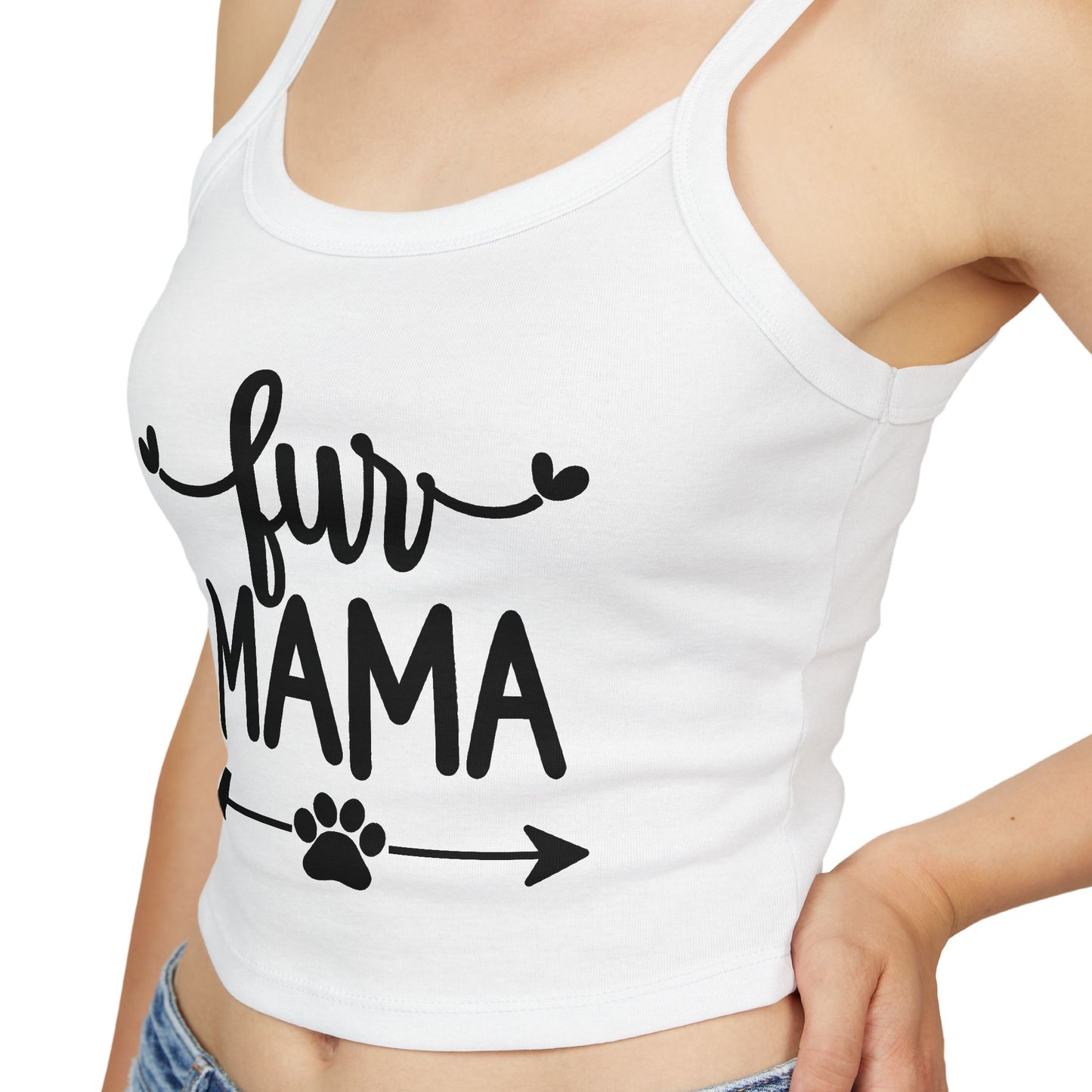 Fur Mama Spaghetti Strap Tank Top - Perfect for Dog Moms