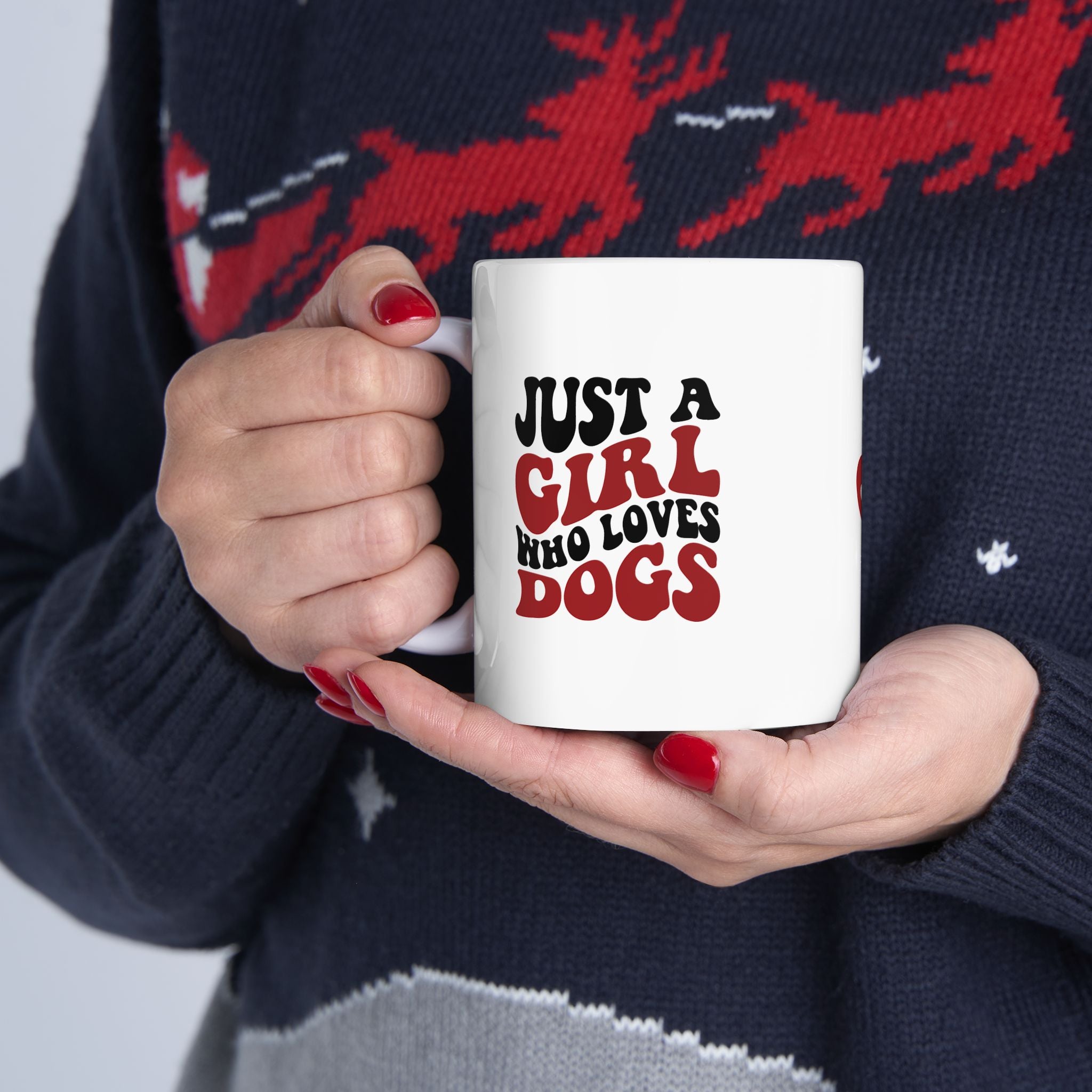 Just a Girl Who Loves Dogs Ceramic Mug | 11oz & 15oz Sizes | Perfect Gift for Dog Lovers