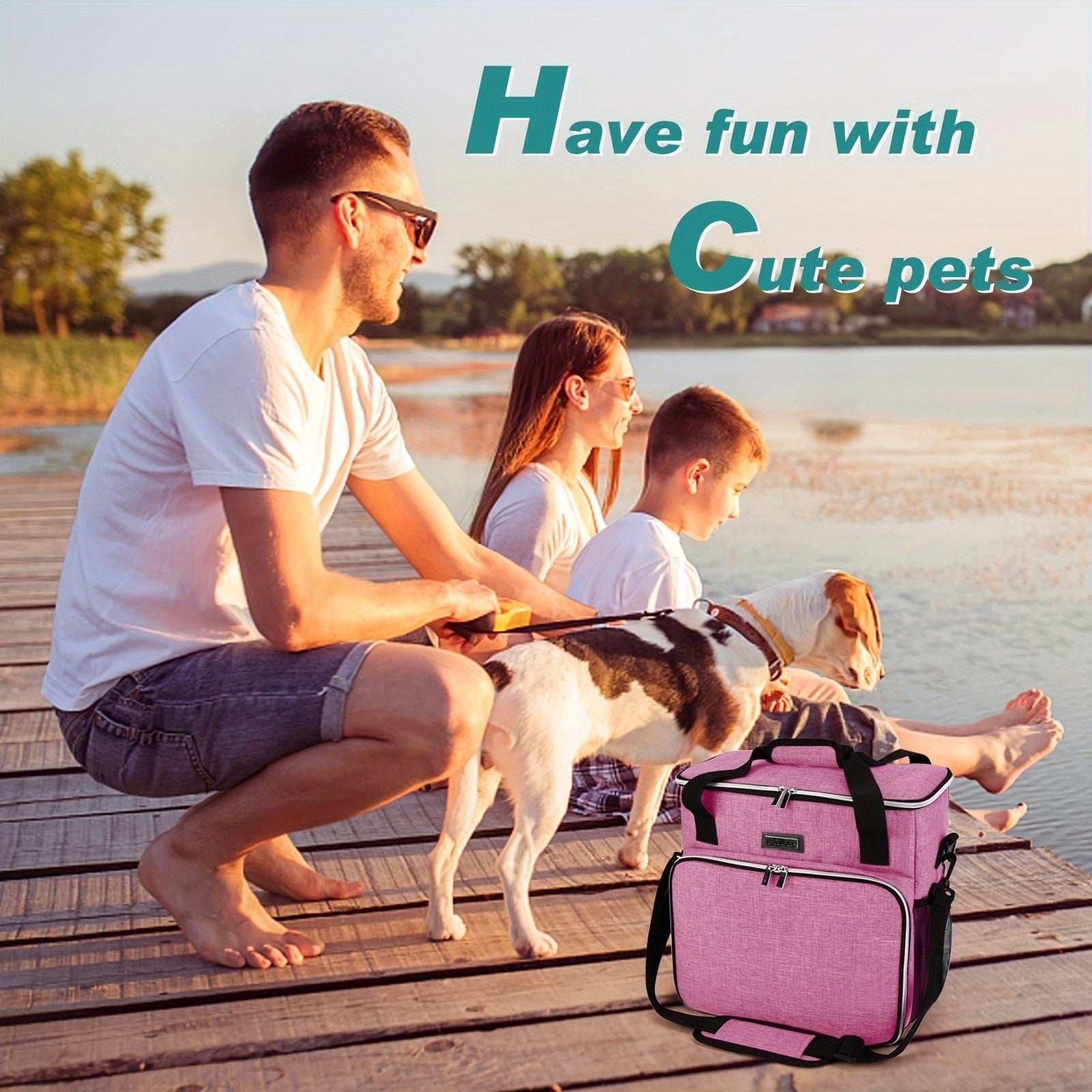 Essential Pet Travel Kit - Dog Food & Water Travel Bag