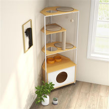 Corner Cat Tower - Space-Saving Multi-Level Cat Tree