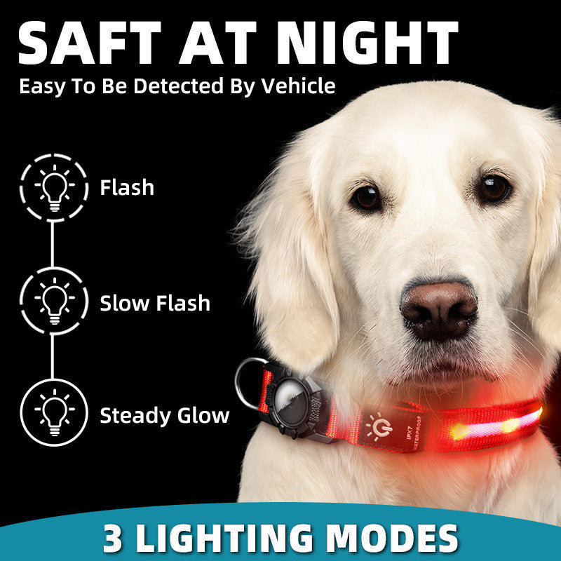 LED Waterproof Pet Collar - Safety Light Up Dog Collar