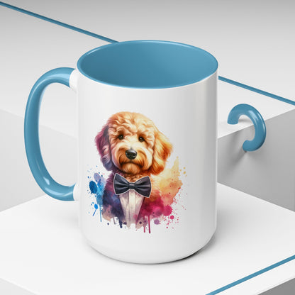 Watercolor Dog Lover Coffee Mug - 11oz & 15oz Accent Mugs for Pet Owners | Purrfect Pet Haven