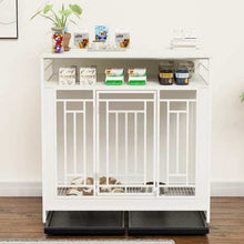 Large 43.3 Inch Wooden Dog Kennel Furniture with Divider