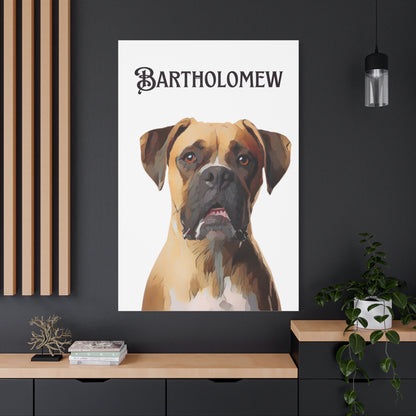 PAW-sonalized White Canvas Print | Upload Photo~Choose size