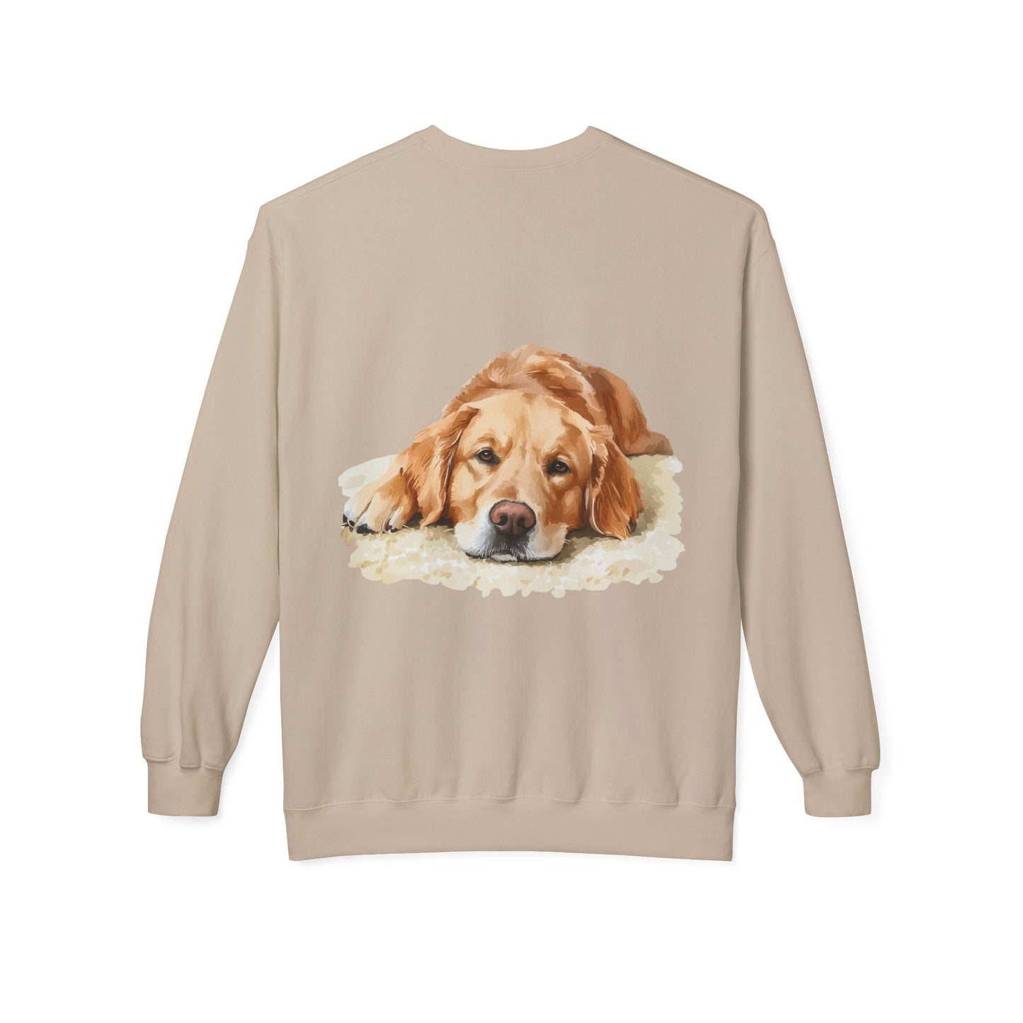 Cozy Golden Retriever Sweatshirt - Naptime Ahead Cloud Design