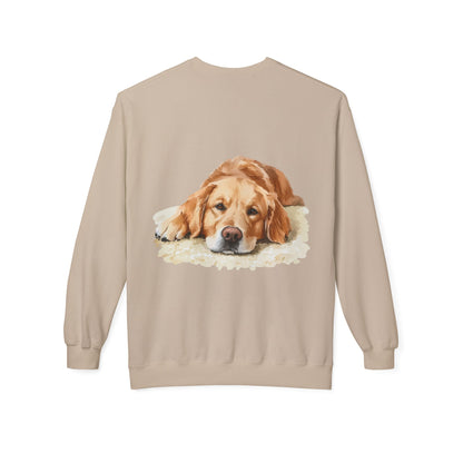 Cozy Golden Retriever Sweatshirt - Naptime Ahead Cloud Design