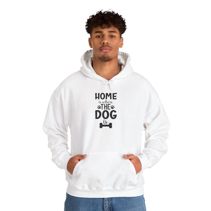 Home is Where the Dog Is Unisex Heavy Blend™ Hooded Sweatshirt | Purrfect Pet Haven