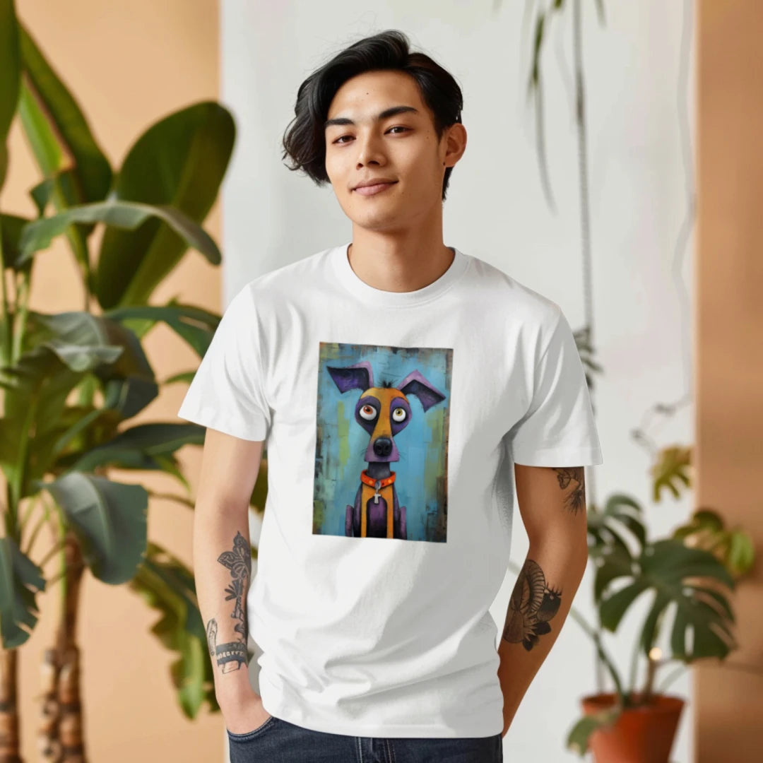 Dog T-Shirt - Quirky Dog Art Graphic Tee Comfort Colors - Purrfect Pet Haven