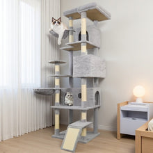 Large Cat Tree Tower 84.6" - 3 Condos 11 Scratching Posts