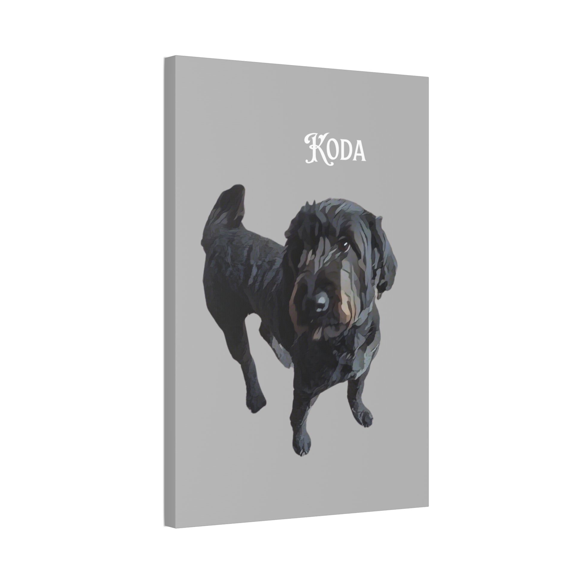 PAW-sonalized Light Grey Canvas Print | Upload Photo~Choose size | Purrfect Pet Haven