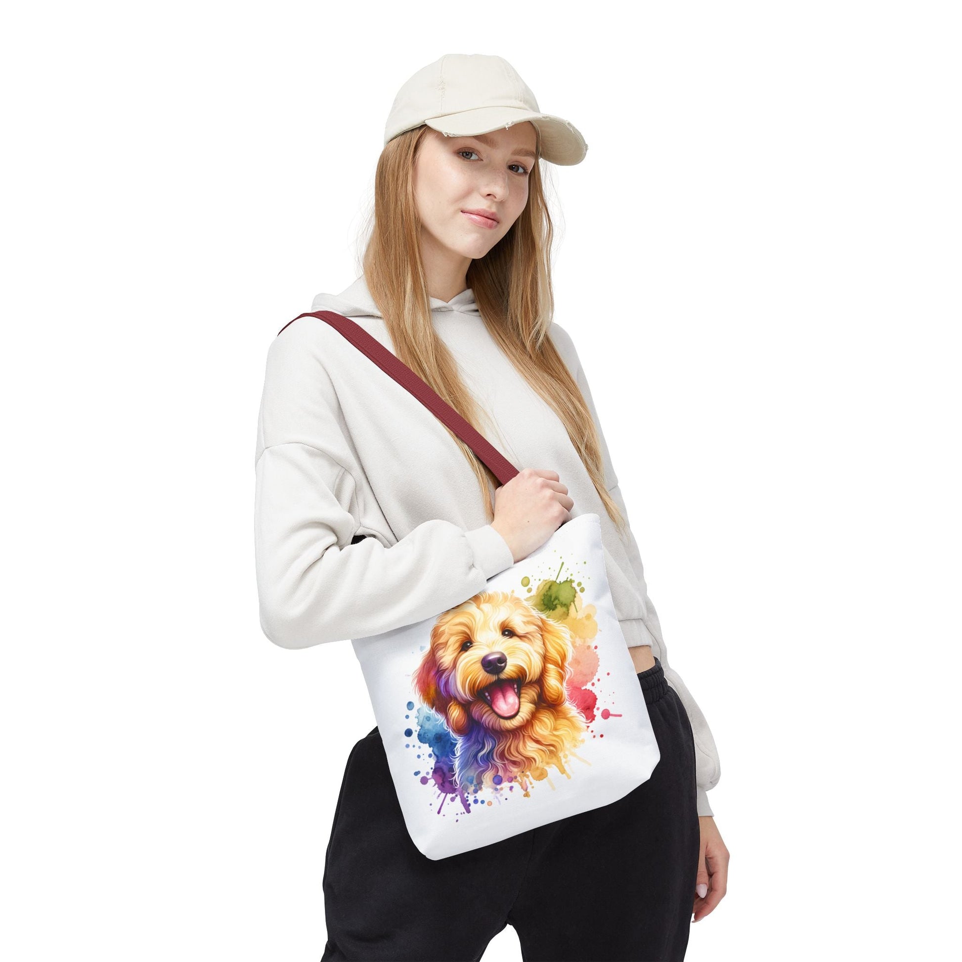 Colorful Goldendoodle Dog Lover Tote Bag - Fun Pet Art for All Occasions | Purrfect Pet Haven