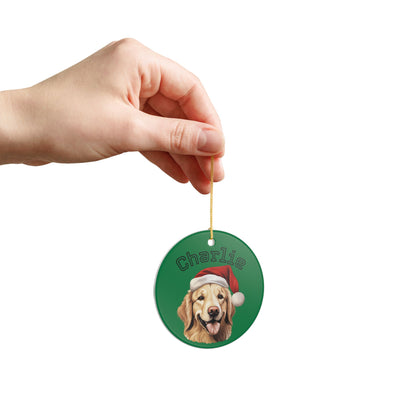 Personalized Dog Ornament - Custom Holiday Decoration for Pet Lovers