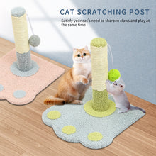 Cat Scratching Post - Cute Paw Print Design