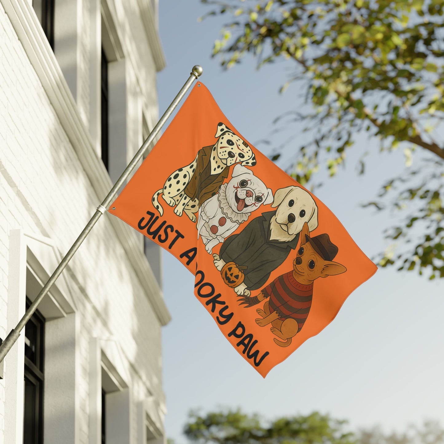 Halloween Dog Garden Flag - Spooky Pet Lover Outdoor Decoration