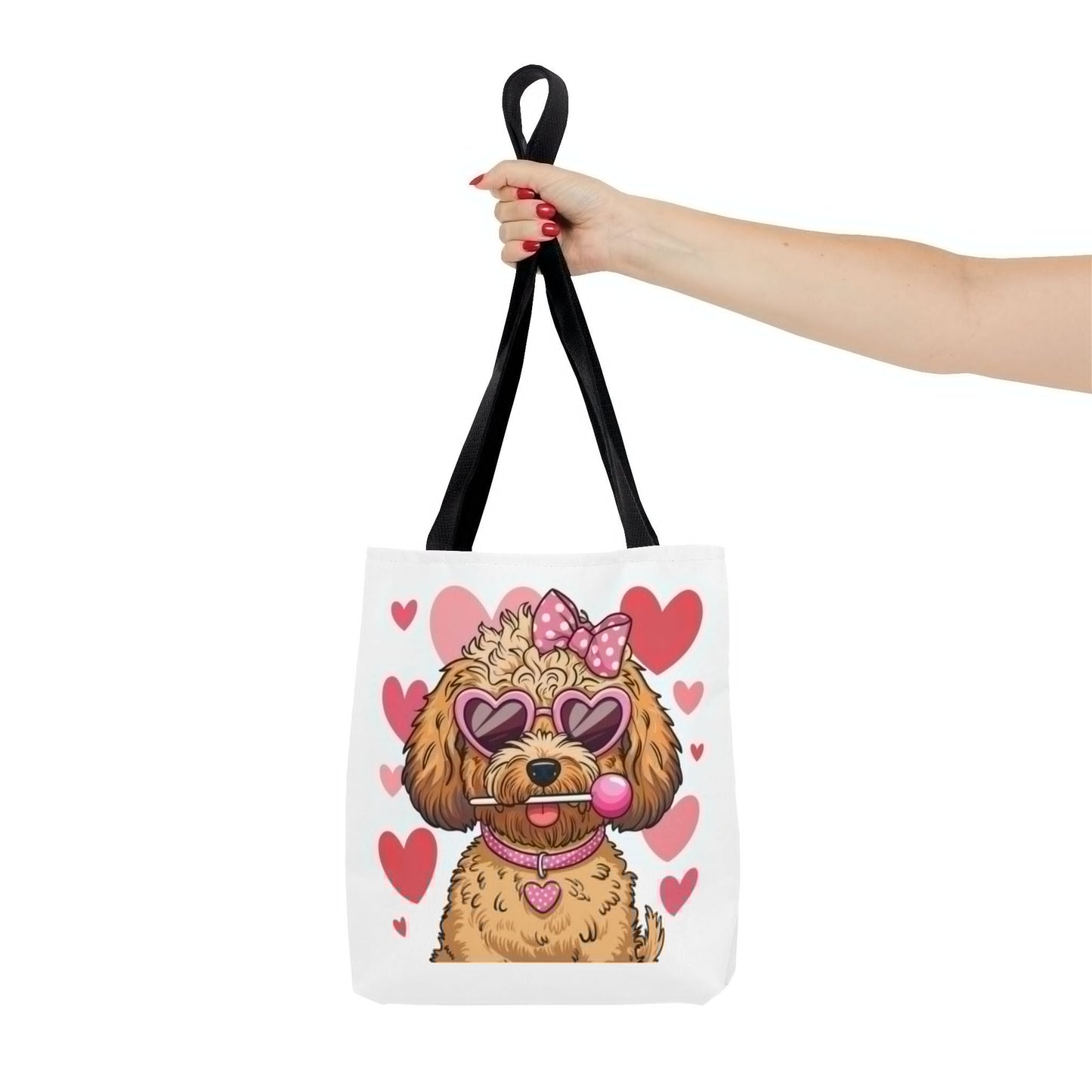 Cute Dog Lover Tote Bag with Heart Design | Purrfect Pet Haven
