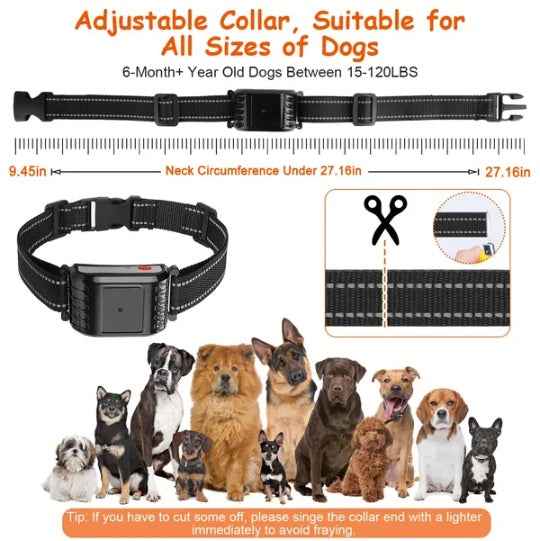Dog Wireless Fence + Training Collar - 990ft Range Waterproof - Purrfect Pet Haven