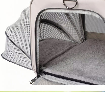 Portable Pet Carrier for Cats and Small Dogs - Breathable Travel Backpack