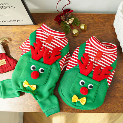 Christmas Reindeer Pet Costume - Dog & Cat Holiday Outfit