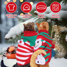 Christmas Pet Turtleneck Sweater - Snowman & Stripe Holiday Patterns