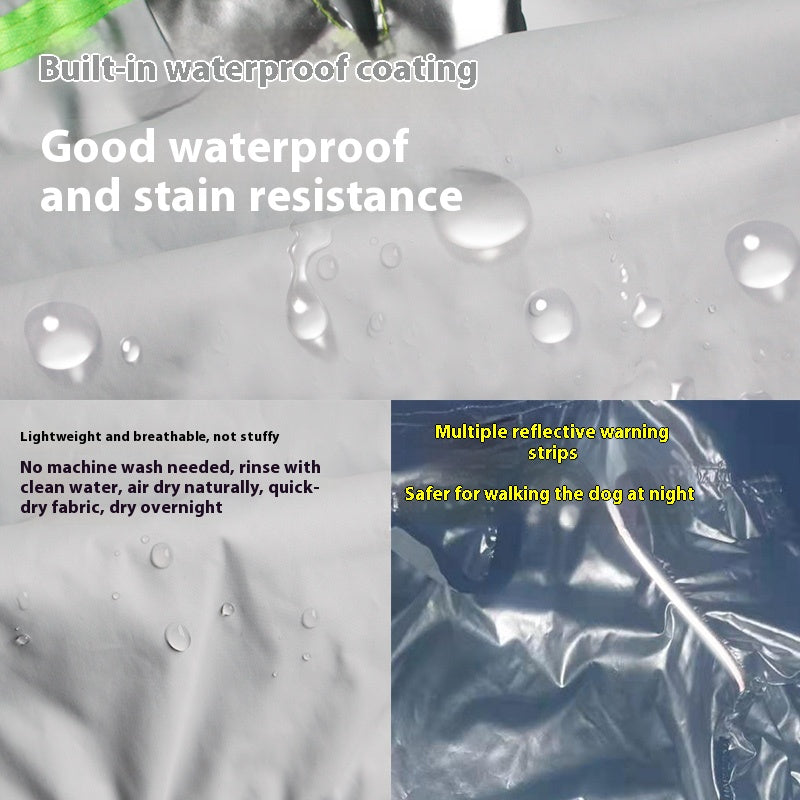 Full-Cover Dog Raincoat - Waterproof Four-Leg Design