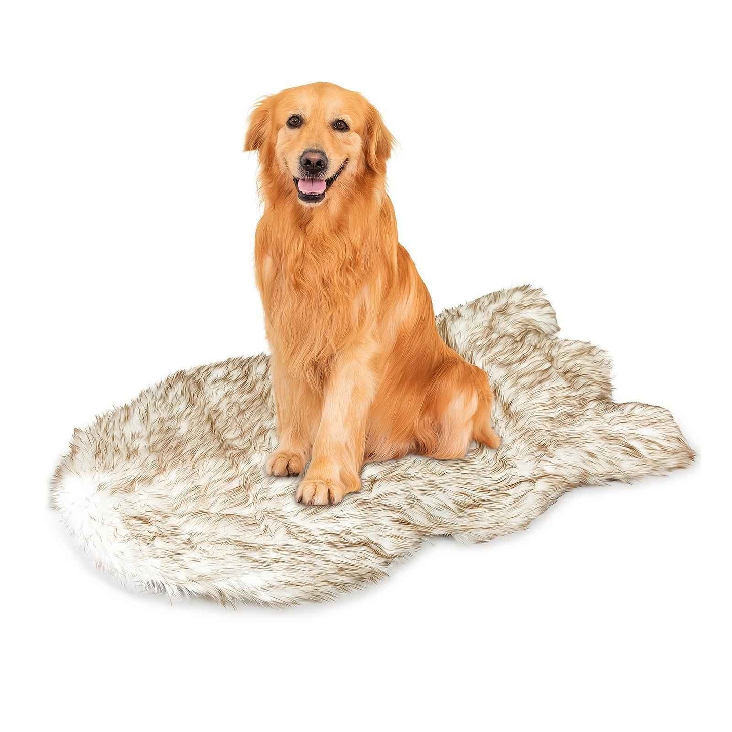 Luxury Faux Fur Dog Bed - 5" Memory Foam for Large Dogs