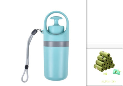 Portable Dog Pooper Scooper - Built-in Bag Dispenser & 8-Claw Pickup