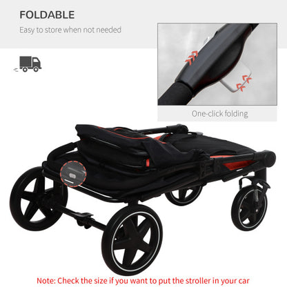 Large Dog Stroller - Foldable with 1-Click by PawHut