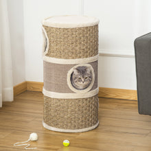 Barrel Hideaway Tower - Cat Scratching Condo