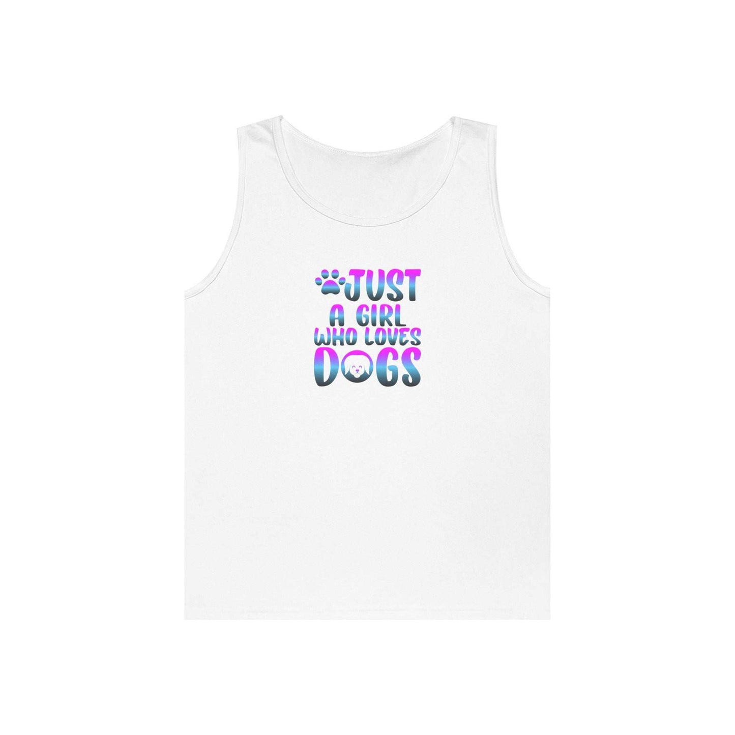 Just a Girl Who Loves Dogs Tank Top, Dog Lover Gift