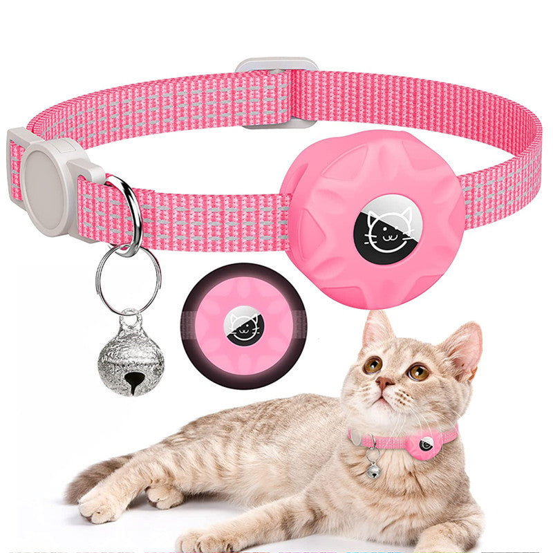 Apple Air Tag Tracker Protective Cover Anti-missing Pet Positioning Reflective Cat Collar