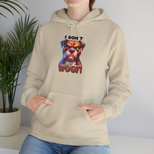 Fun Dog-Themed Unisex Hoodie - "I Don't Give a Woof" | Purrfect Pet Haven