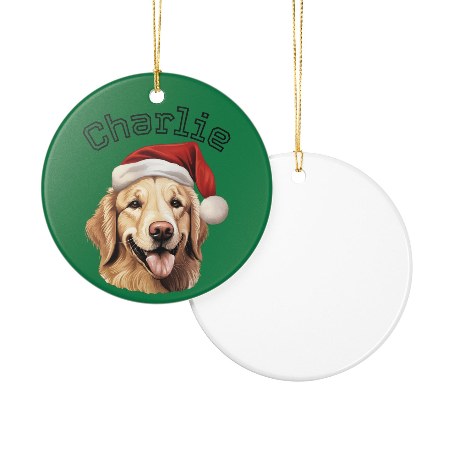 Personalized Dog Ornament - Custom Holiday Decoration for Pet Lovers