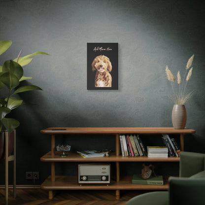 Custom Cartoonify Portrait Canvas - Personalized Art for Pet Lovers | Purrfect Pet Haven