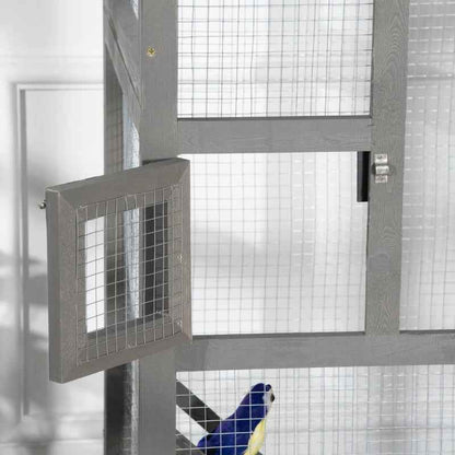 Wooden Bird Cage - Outdoor Aviary House