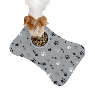 Stylish Pet Feeding Mat with Paw Print Design - Perfect for Pet Lovers | Purrfect Pet Haven