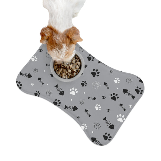 Stylish Pet Feeding Mat with Paw Print Design - Perfect for Pet Lovers | Purrfect Pet Haven