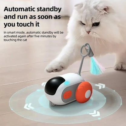 Automatic Moving Car Remote Controlled Smart Pet Toy - Interactive Playing