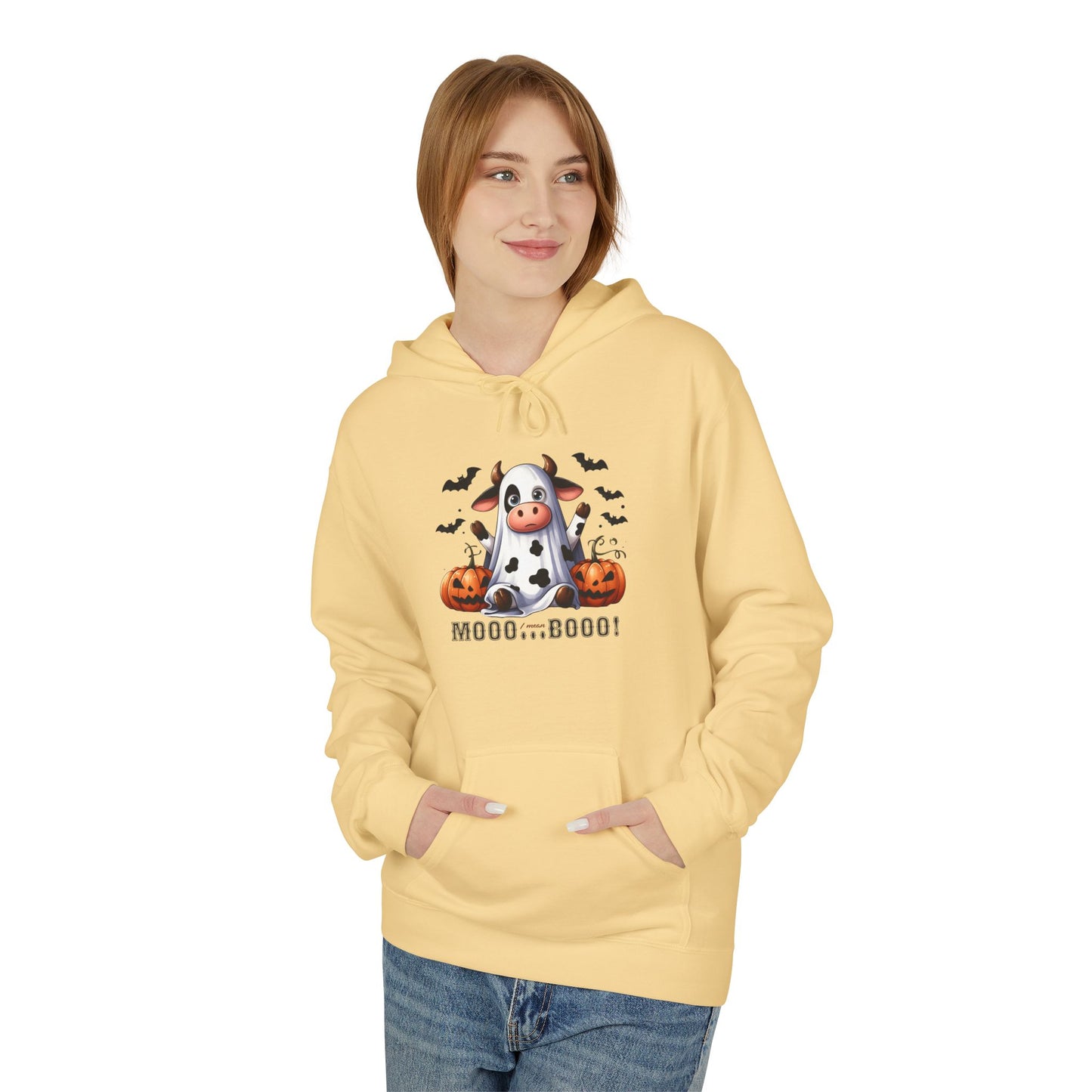Mooo Cow Hoodie - Soft Fleece Unisex Sweatshirt