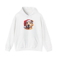 Christmas Golden Retriever Hoodie – Cute Dog in Santa Hat Holiday Sweatshirt