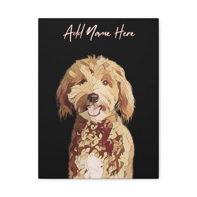 Custom Cartoonify Portrait Canvas - Personalized Art for Pet Lovers | Purrfect Pet Haven