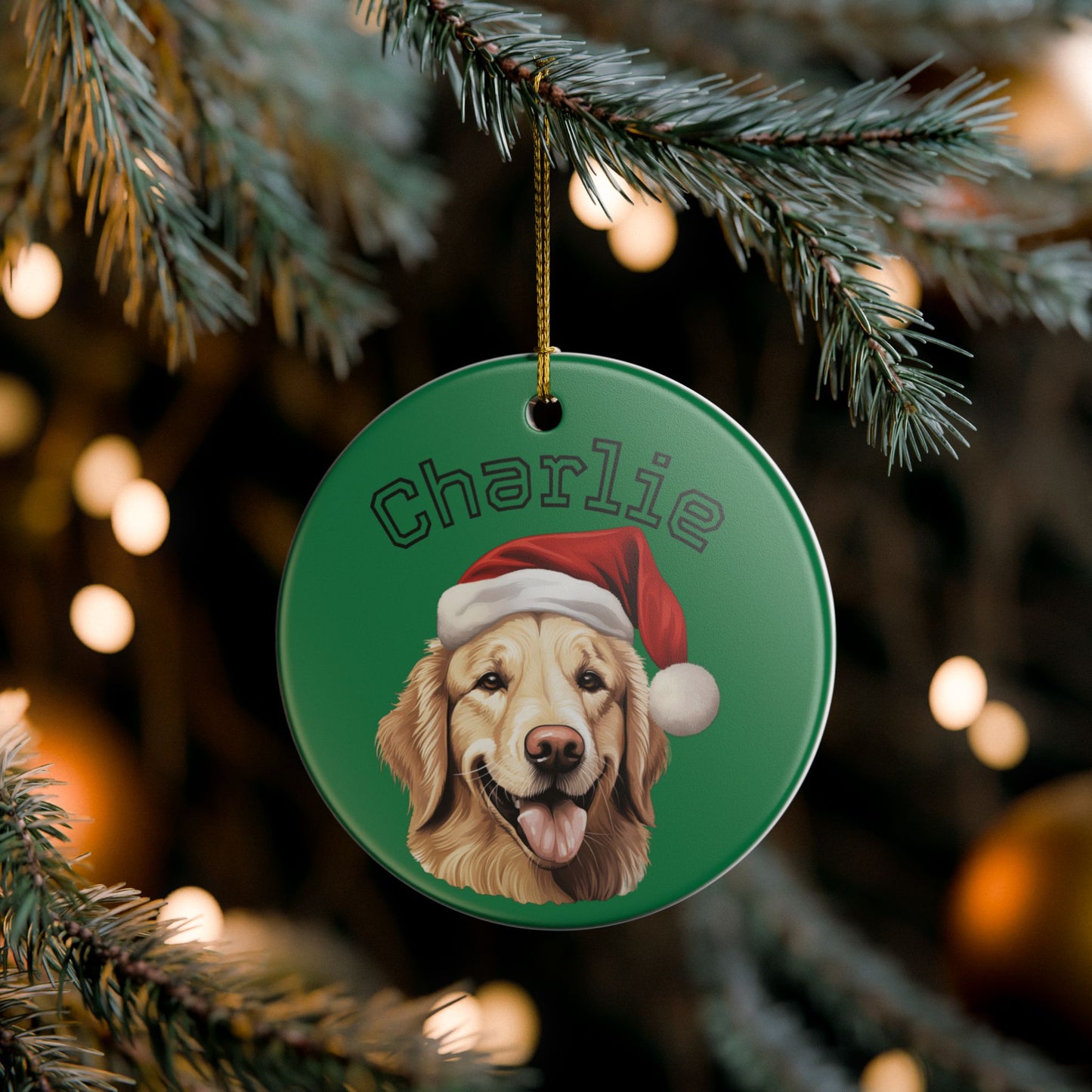 Personalized Dog Ornament - Custom Holiday Decoration for Pet Lovers